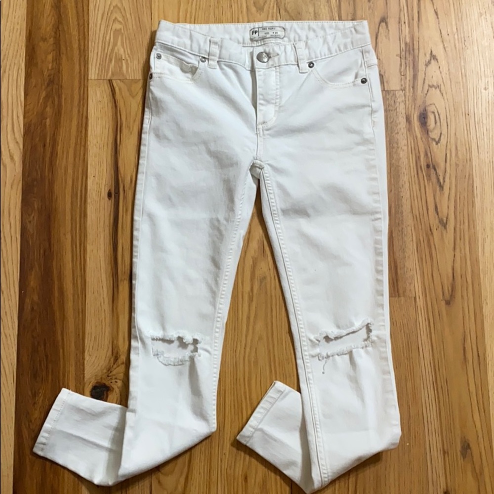 Free People Distressed Skinny Jean